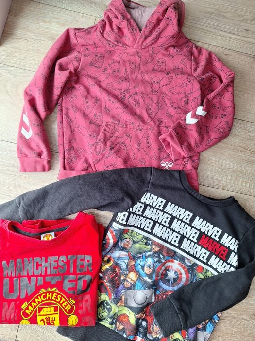 Zestaw komplet ubrań chłopięcych 128 Manchester Marvel Hummel Harry Po