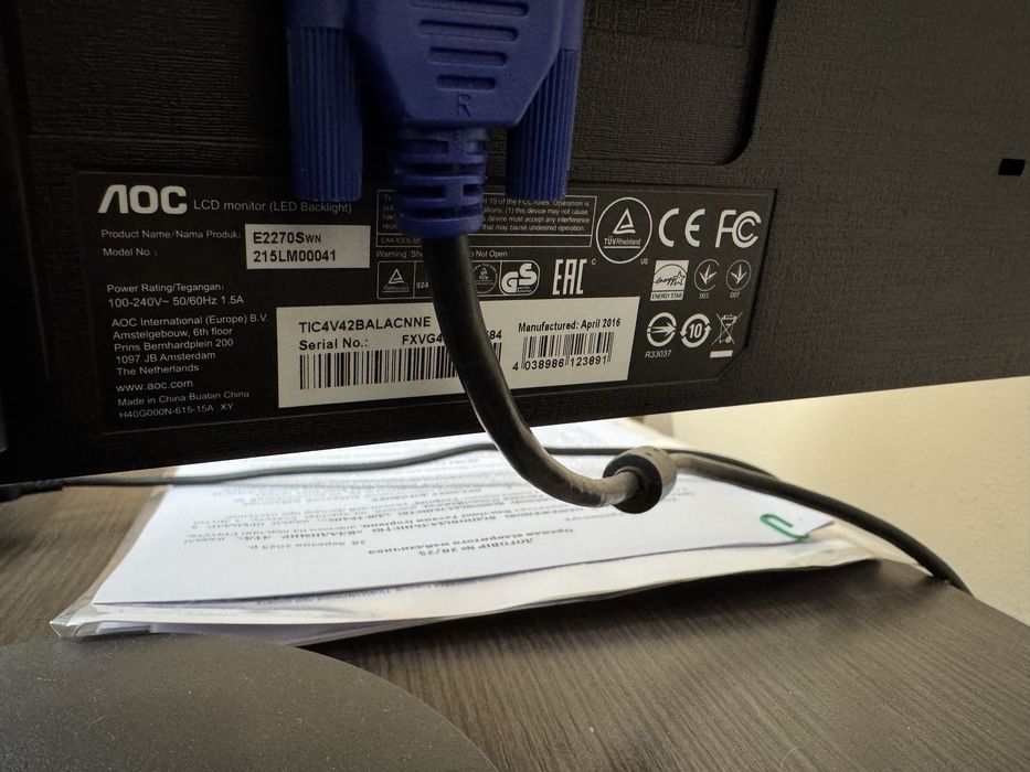 Монитор AOC E2270SWN BLACK