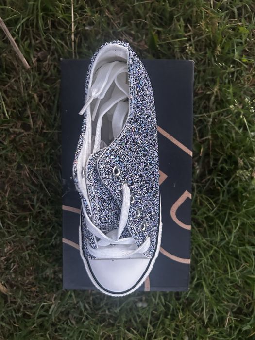 Nowe trampki 37 brokat