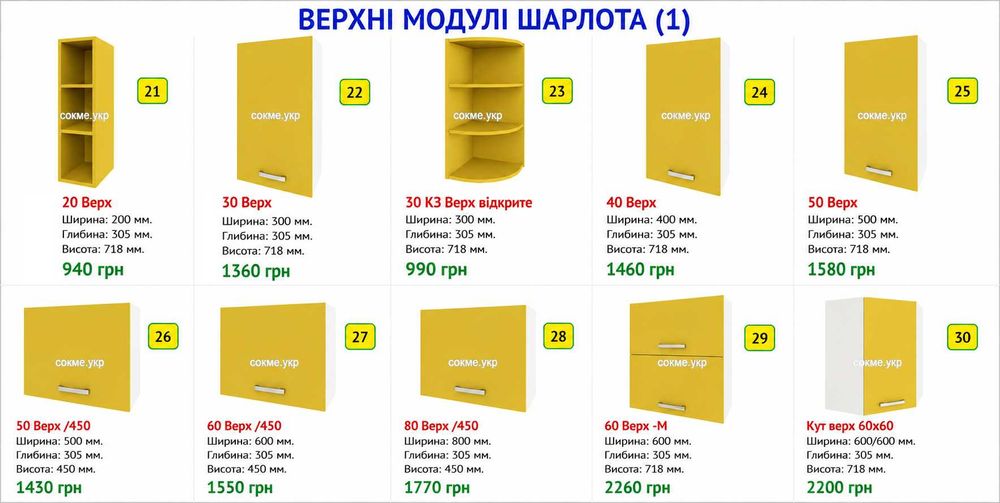 Кухня під ваш розмір. Оберіть комплектацію самі. Швидка доставка!