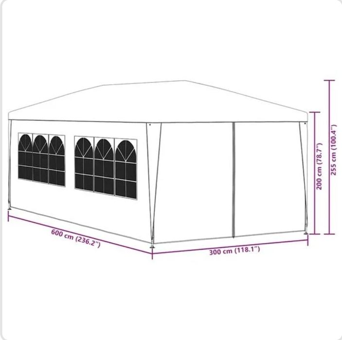 Tenda para festas  6m por 3m