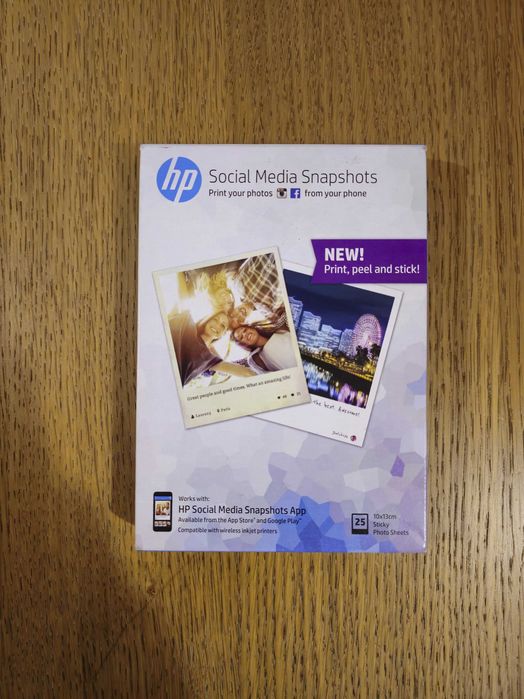 Papel Fotográfico Adesivo HP