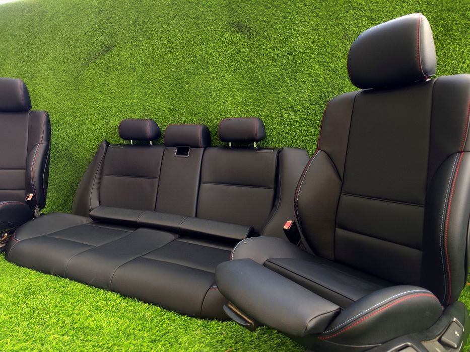 Bancos Pack M Personalizados completamente novos Estofamento Novo pele preta de qualidade superior para bmw todas as versões E46 Touring