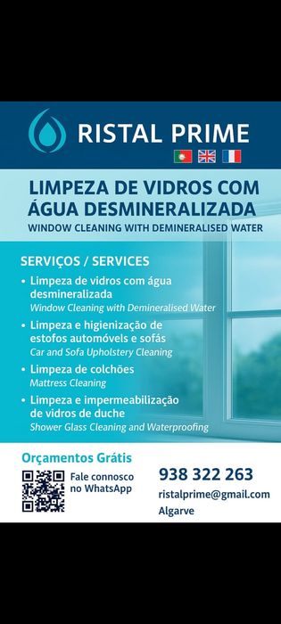 Limpeza de Vidros, Sofás e Colchões – Algarve