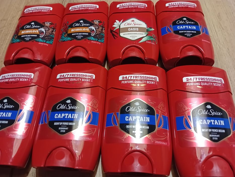 Dezodoranty old spice . 8 sztuk-70 zlotych