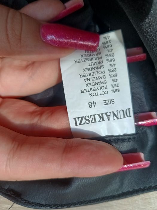 Czarne spodnie skórzane skinny