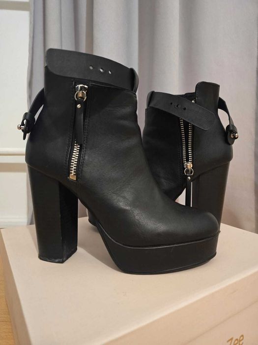 Botki na wysokim obcasie H&M Rozmiar 38