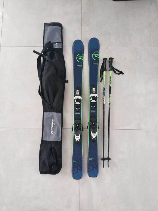 Narty Rossignol EXP Pro 122 + kijki + pokrowiec