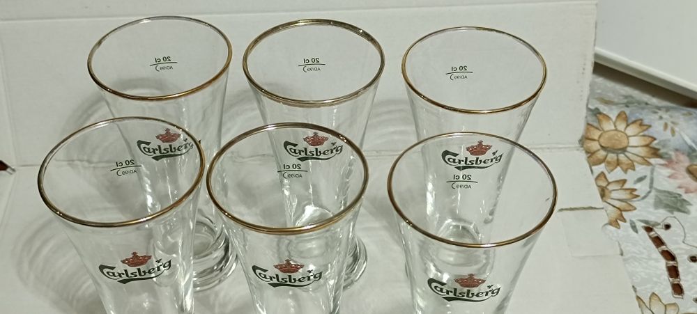 Copos de cerveja Carlsberg