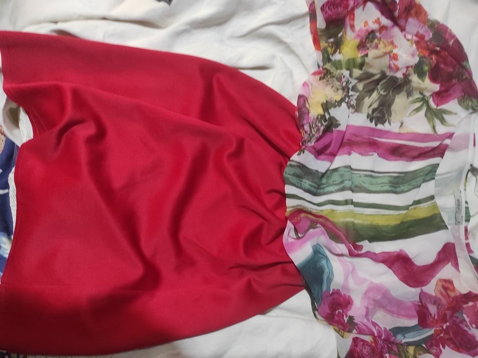 Vestido de seda completo