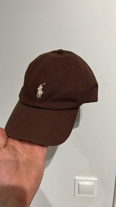 Czapka Polo RALPH LAUREN brązowa czapka z daszkiem na lato damska meska unisex NOWA