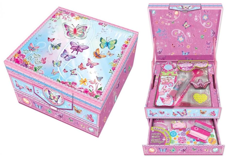 Pamiętnik z akcesoriami motylki Pecoware ,24x18 mm