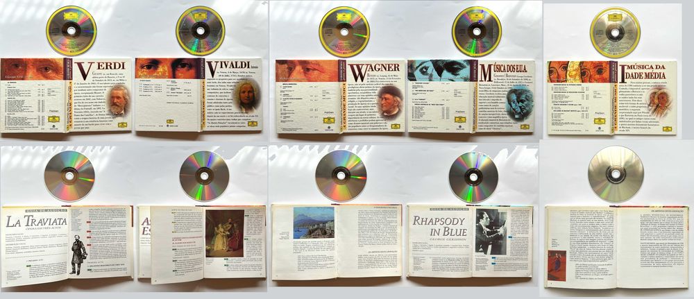 Coleção CDs Música Clássica Deutsche Grammophon - A Grande Música Passo a Passo