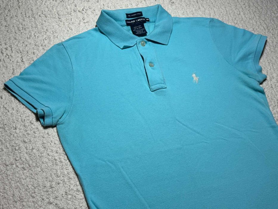 Футболка поло голубая женская Polo Ralph Lauren
