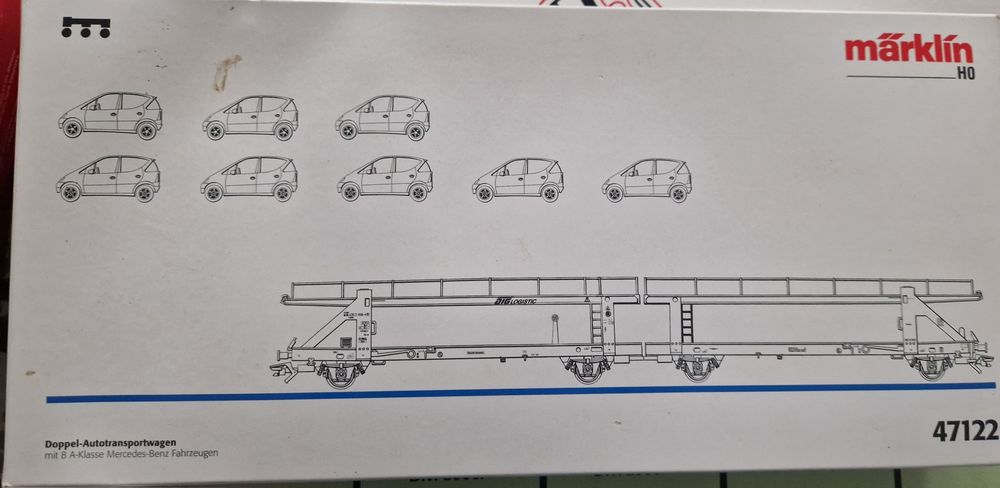 Model wagonu Marklin 47122  autotransporter Mercedes Benz H0 1/87