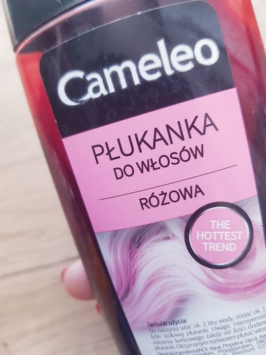 Płukanka do włosów różowa Cameleo Delia 180ml