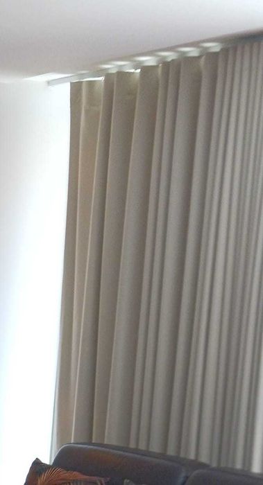 Par cortinas forradas + black out´s tom beje escuro (1,75x2,35)