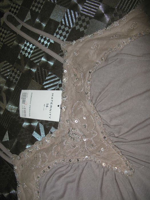 Нежная вискозная майка топ для беременных Dorothy Perkins UK14