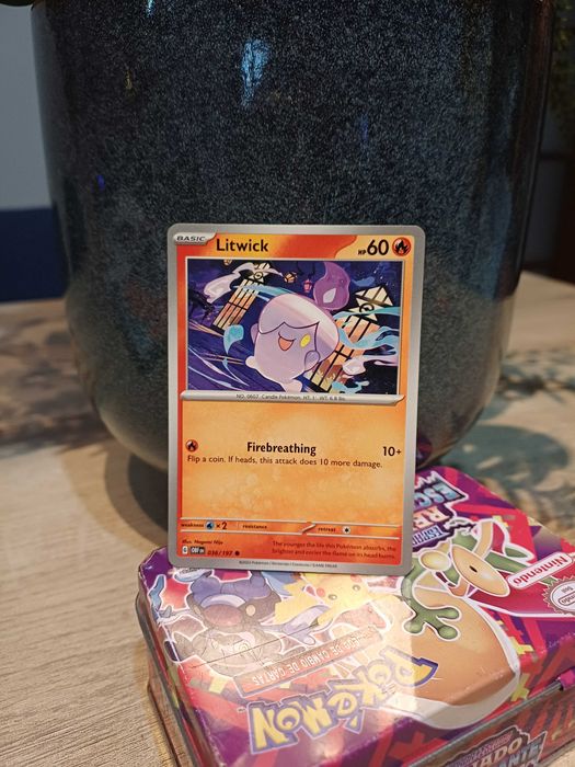 Carta Pokémon Litwick #36 Pokemon Obsidian Flames