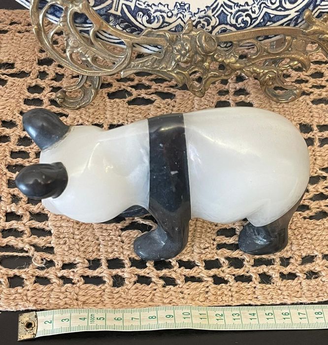 Panda em pedra sabão