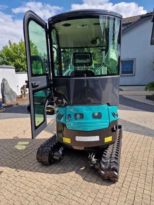 Nowa Minikoparka z 2026 Roku Caster 18-S Kabina 1800 kg Silnik 3 cylindrowy Kubota rozsuwane podwozie Promocja