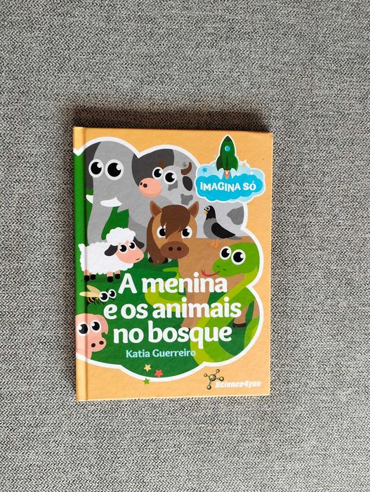 Livro juvenil "A menina e os animais no bosque" de Katia Guerreiro