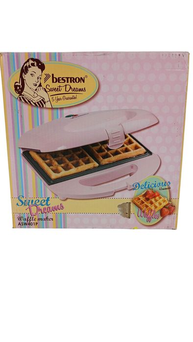 Gofrownica Bestron różowa