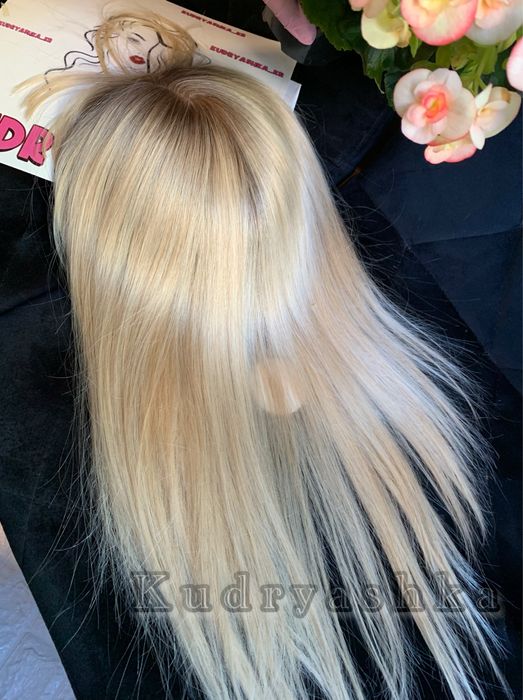 Накладка топер з натурального волосся 35 см 50 см Якість