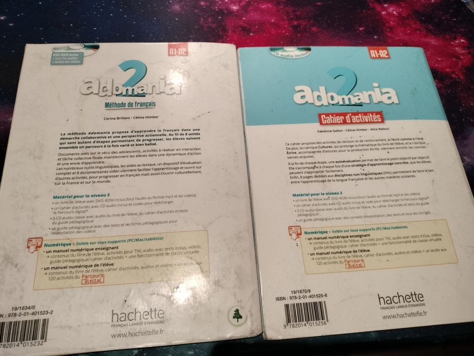 Manual + Caderno de atividades + CD Francês A2 (Adomania 2 )