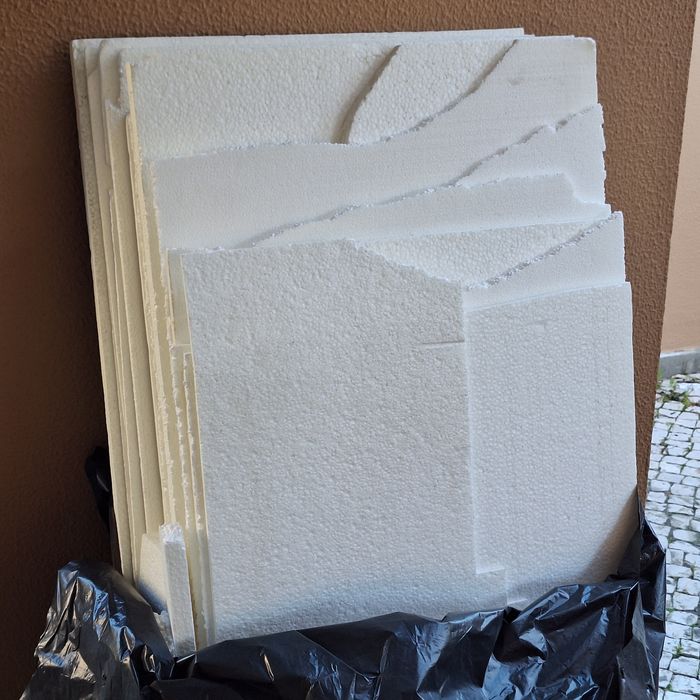 Placas de esferovite para maquetagem