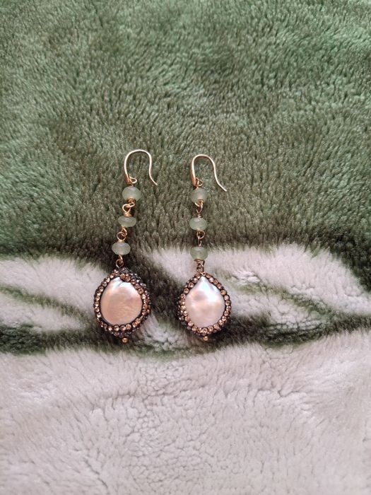 Кульчики з камінців