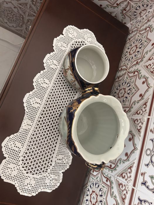 Conjunto de vasos de cerâmica
