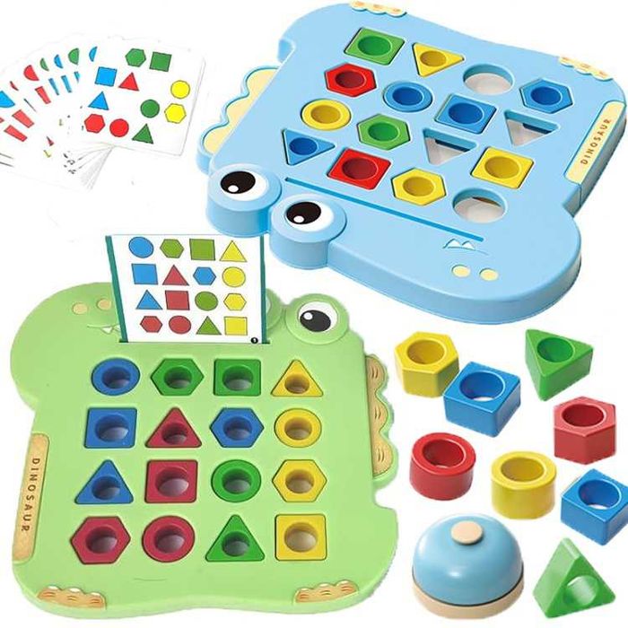 Zestaw Do Nauki Dopasuj Kształty i Kolory Sorter Układanka Edukacyjna