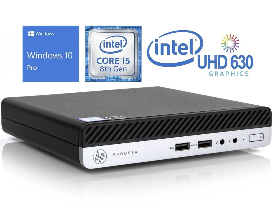 HP ProDesk 400 G4 DM — i5-8500T (6 ядер) 8GB 128GB SSD WiFi+BT Win11 — Гарантія ФОП