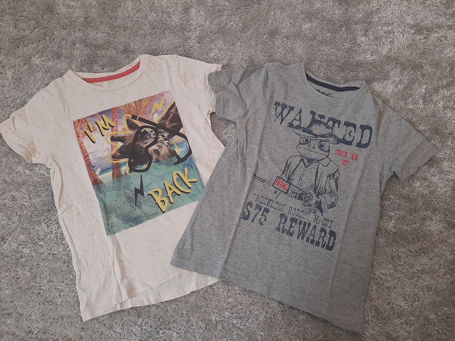 T-shirt e calcoes 5/6 anos