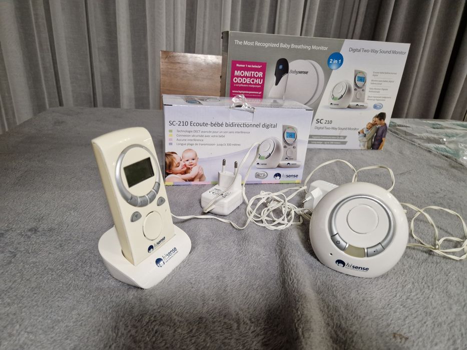 Monitor oddechu plus elektroniczna niania Hisense babysense 5