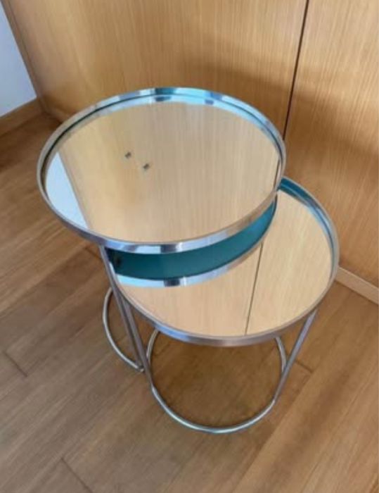 Conjunto de duas mesas apoio espelhadas ZARA HOME