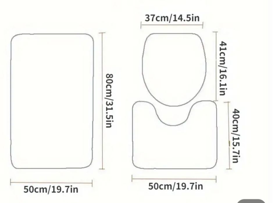 Коврики у ванну кімнату та туалет