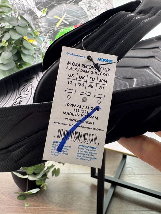 Нові тапочки шльопки Hoka Ora Recovery 48 розмір Е12232