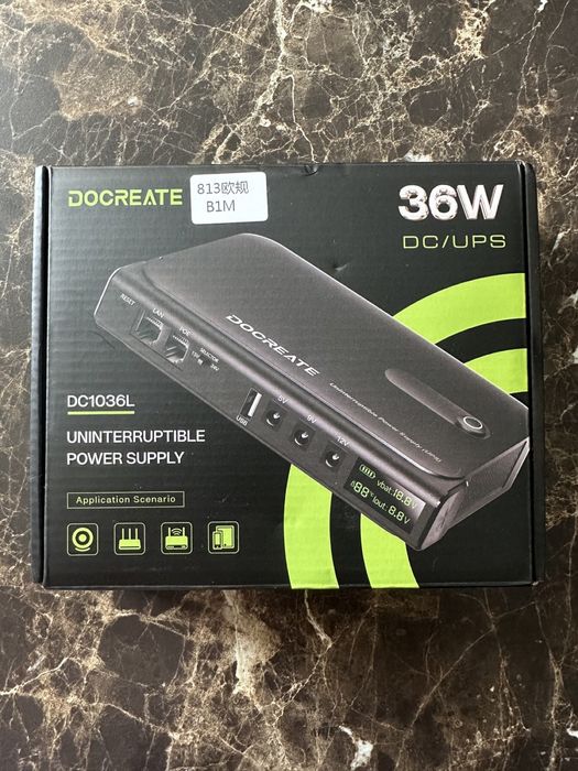 ДБЖ UPS 36w для роутера, з акумуляторами, павербанк для wi-fii