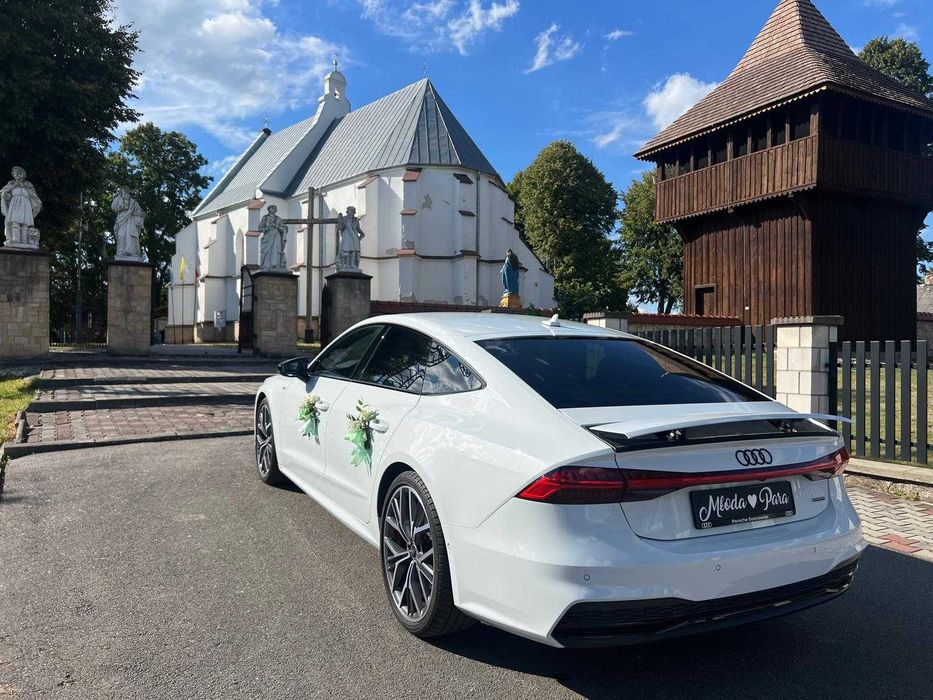 Auto samochód do ślubu LUKSUS - Nowe AUDI A5 i A7 / wynajem