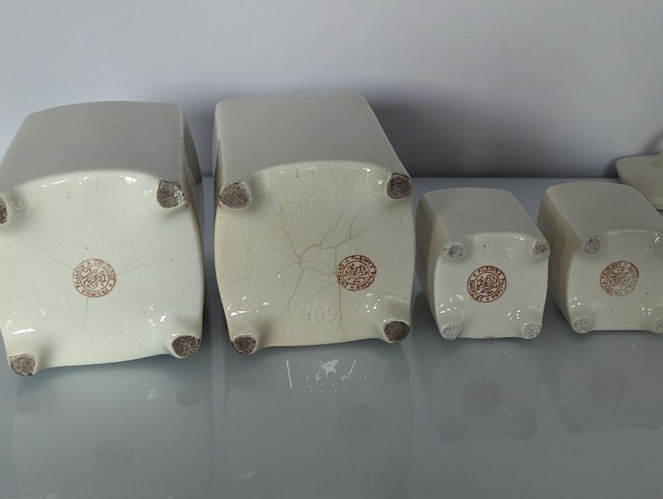 Przedwojenne pojemniki kuchenne Fajans Chodzież IIRP