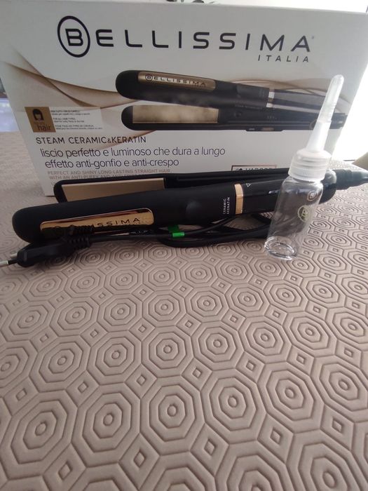 Alisador de Cabelo BELLISSIMA Steam Ceramic & Keratina