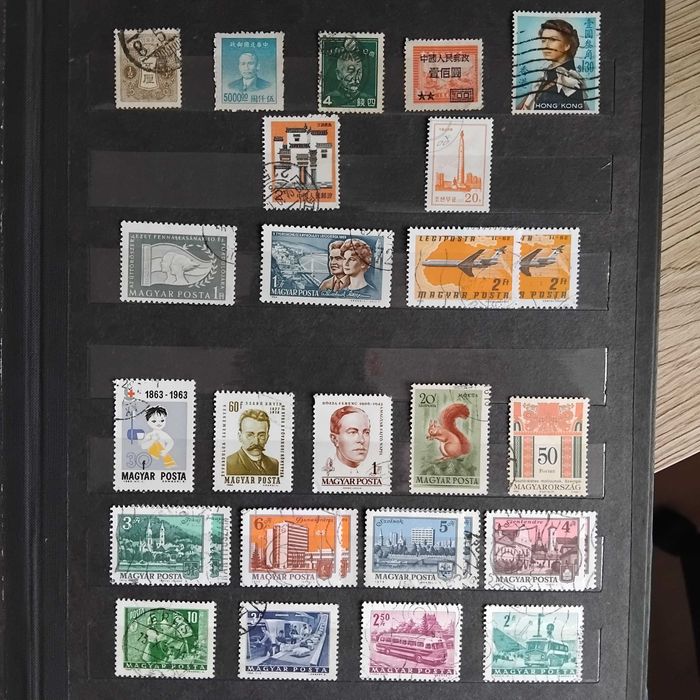 Znaczki Pocztowe Japonia Chiny Węgry Niemcy Guinea Inne Stare (271)