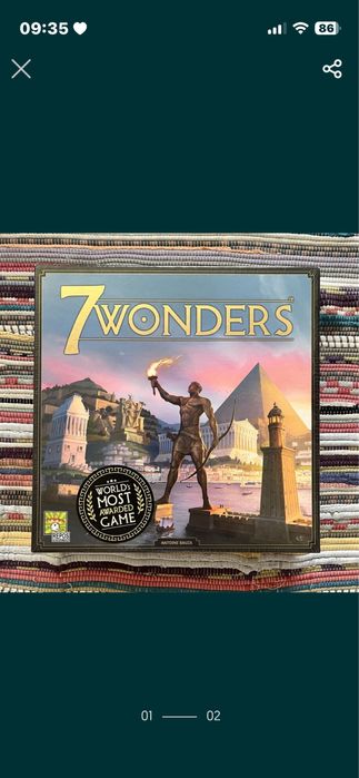 Jogo 7 Wonders nunca aberto