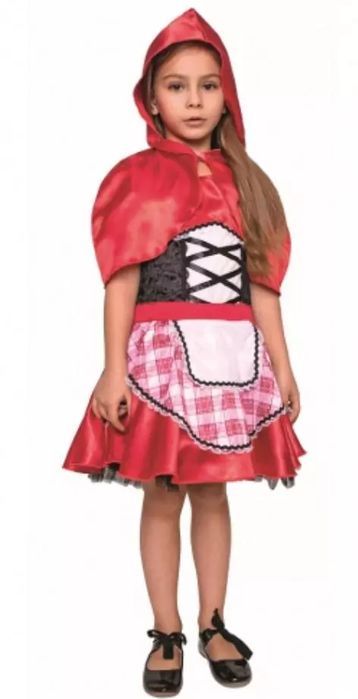 Strój Czerwonego Kapturka rozm.120/130cm. Nowy Produkt