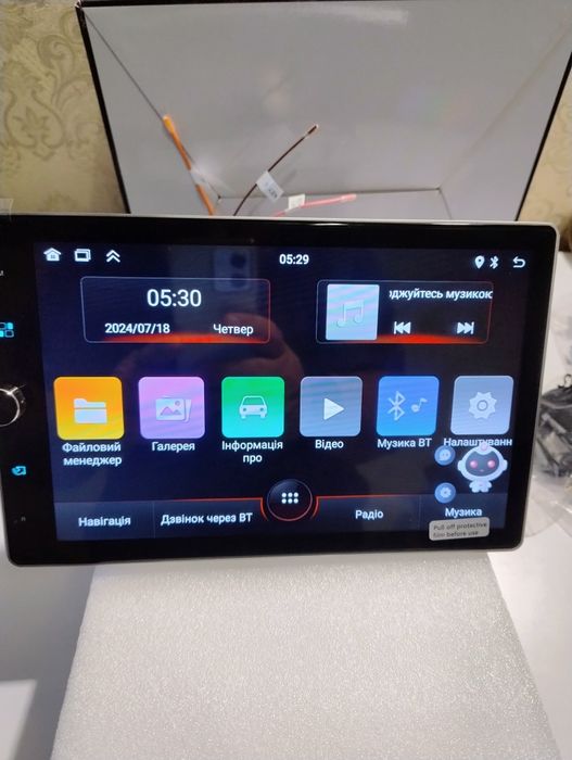 Магнітола android  1 din .з поворотним екраном 10 ,1 ,.