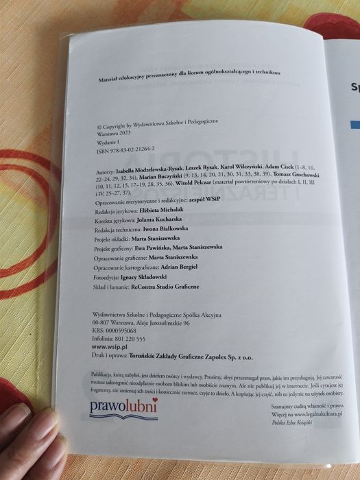 Historia i Teraźniejszość podręcznik