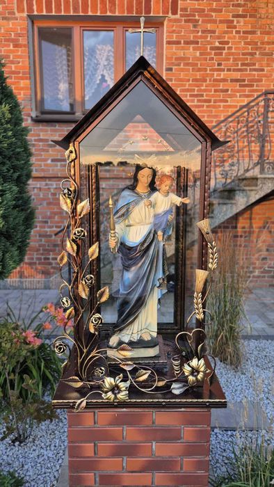 Kapliczka metalowa * Przydrożna lub do ogrodu *