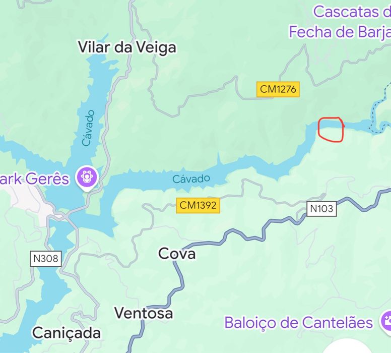 Terreno junto a Barragem de Albufeira da Caniçada, Louredo